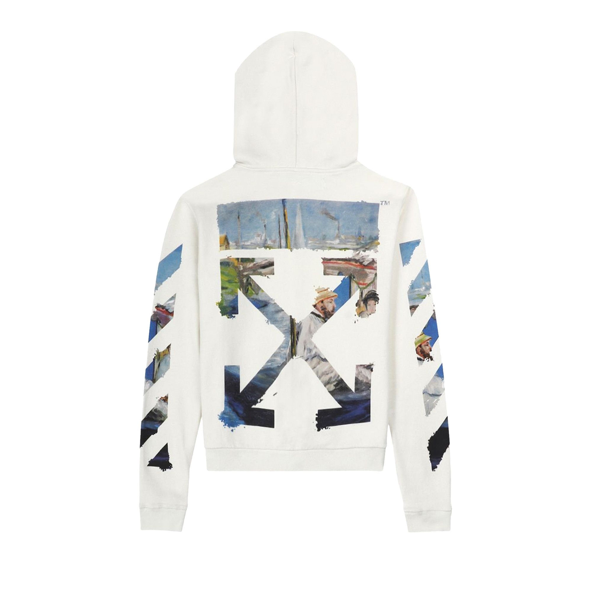 Buy Off White Diag Multicolour Zipped Hoodie White OMBE001R190030120288 GOAT