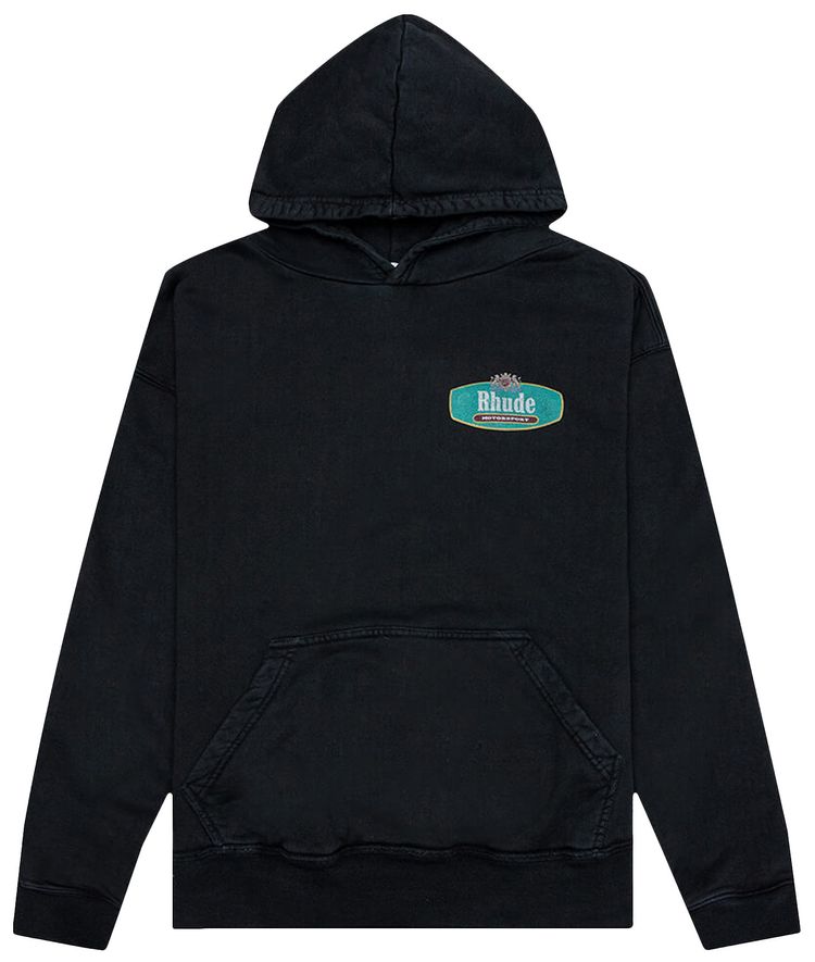 Rhude Racing Crest Hoodie Vintage Black