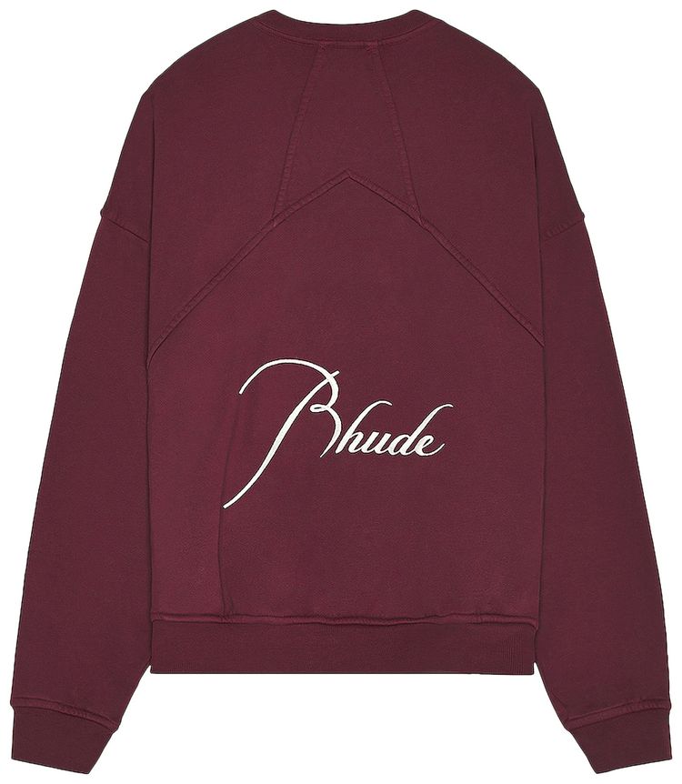 Rhude Quarter Zip Bordeaux