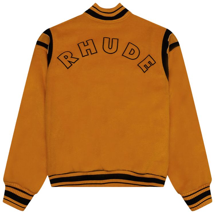 Rhude Wool Lightning Bomber Mustard