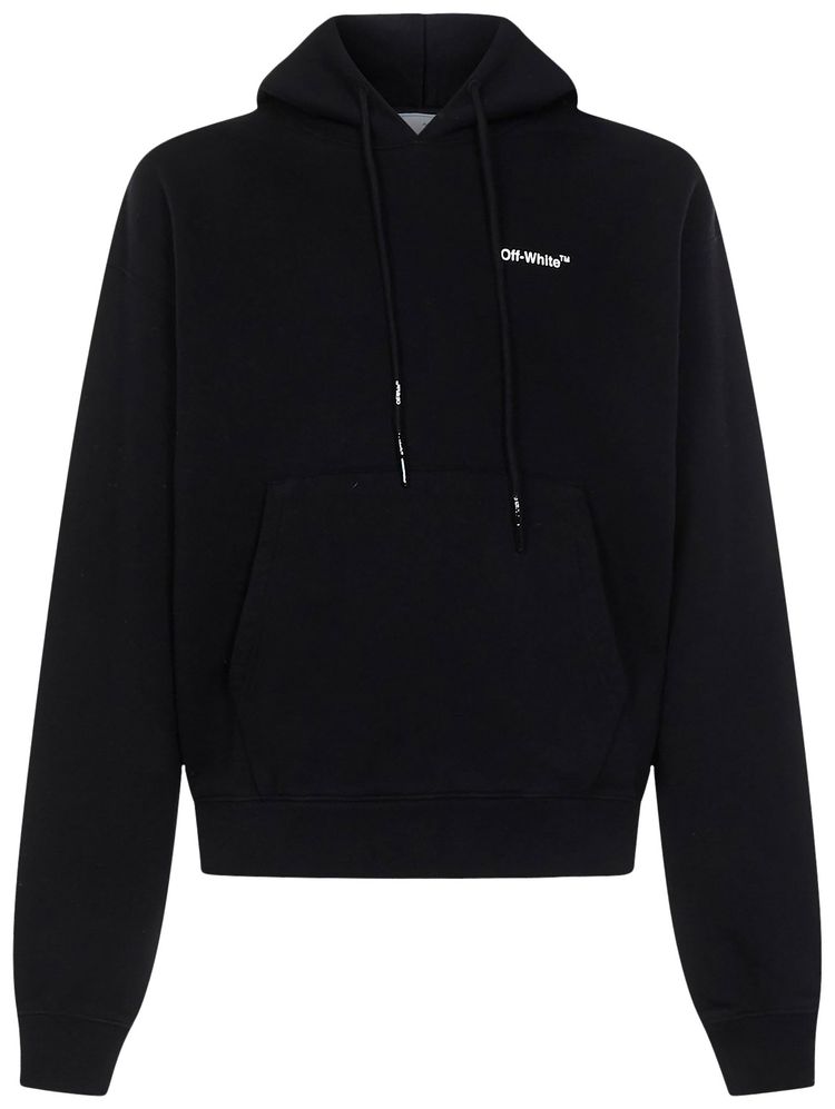 Off White Caravaggio Crowning Over Hoodie BlackWhite