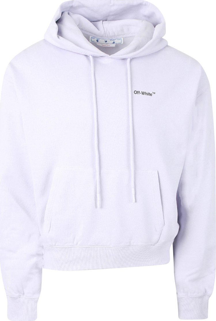 Off-White Caravaggio Arrow Over Hoodie 'Dusty Lilac/Black'