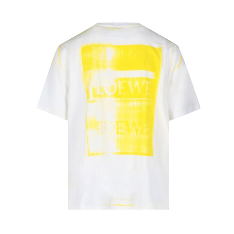 Loewe Photocopy Anagram T Shirt WhiteYellow
