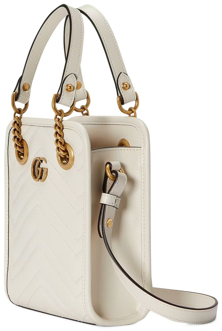Gucci GG Marmont Matelasse Mini Bag White