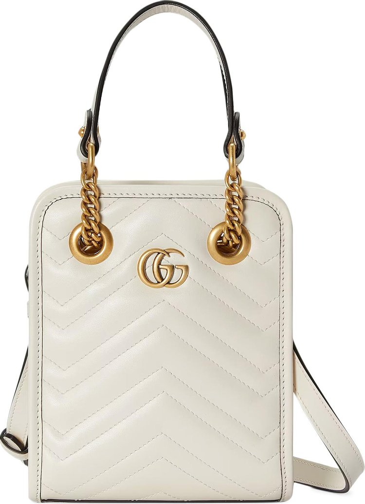 Gucci GG Marmont Matelassé Mini Bag 'White'
