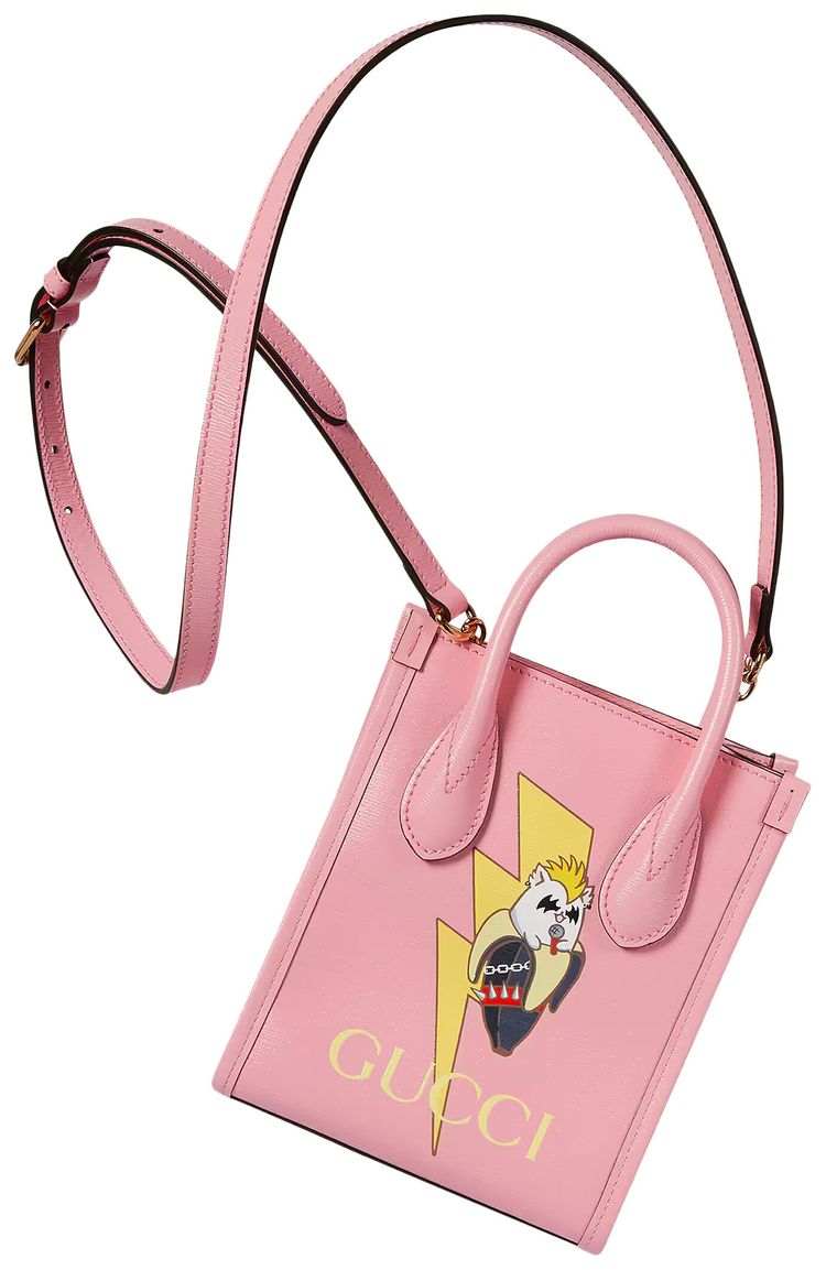 Gucci Bananya Print Mini Tote Bag Light Pink