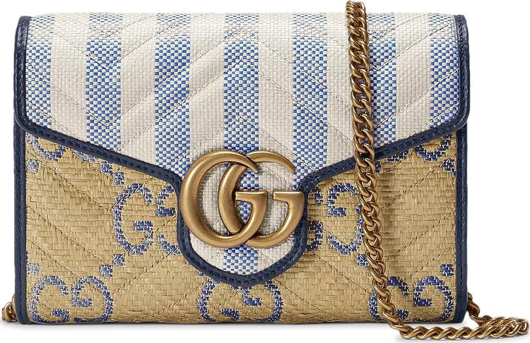 geur Kalmte vergroting Gucci GG Marmont Raffia Effect Mini Bag 'Off White/Beige' | GOAT