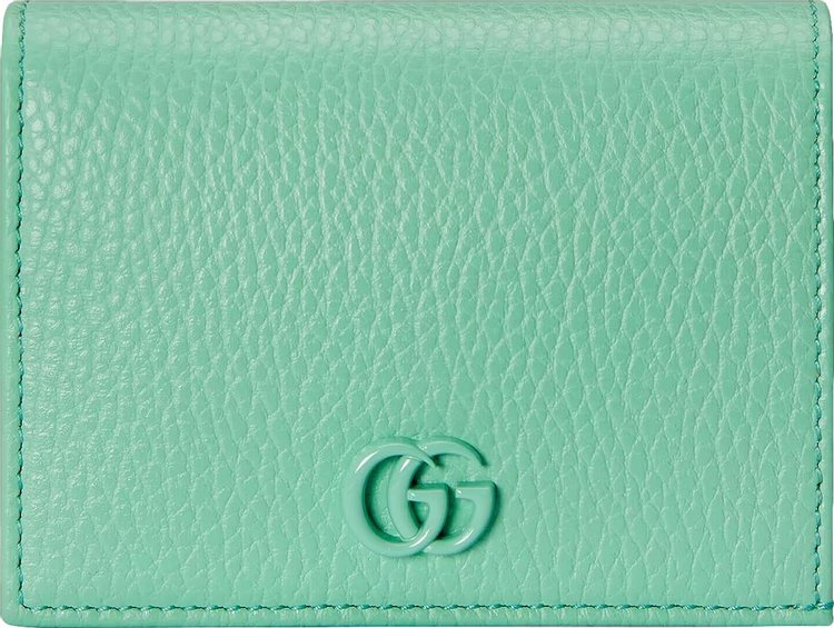 Gucci GG Marmont Zip Around Wallet 'Pale Blue'