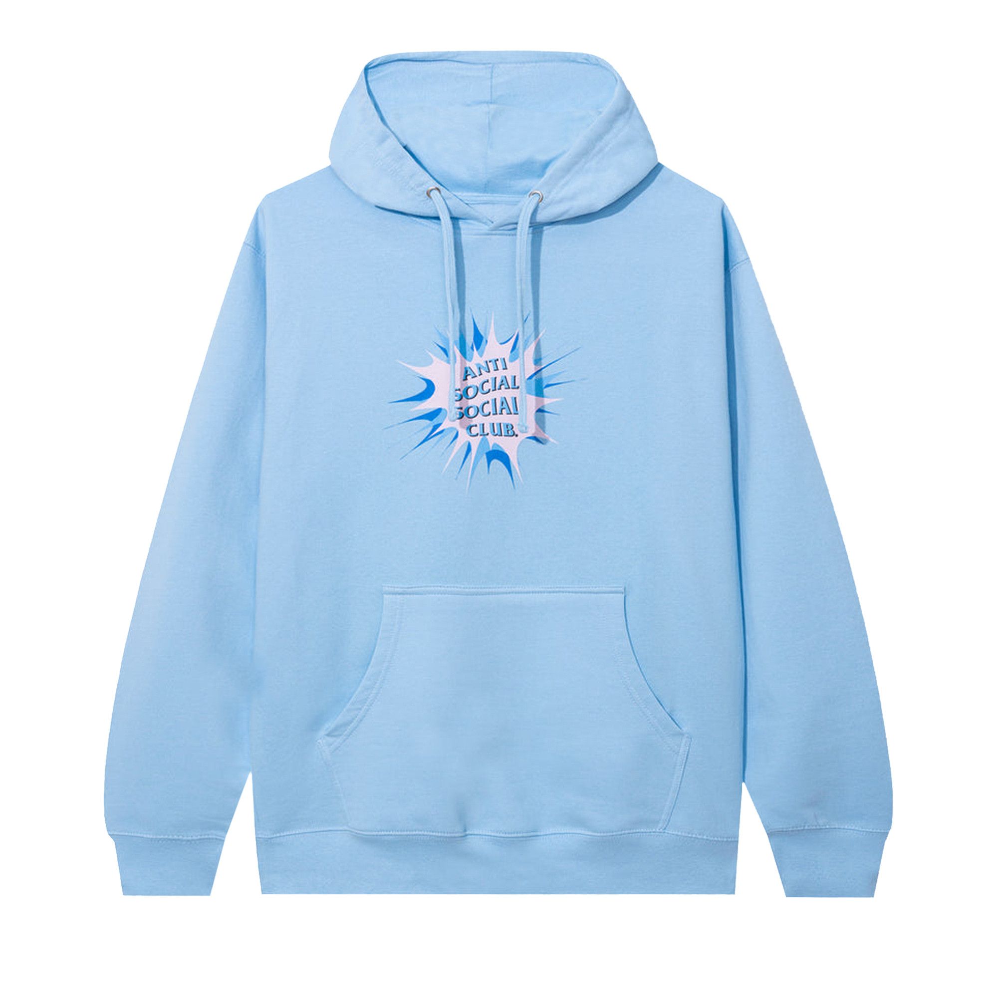 Size l Anti Social Social Club Stunned Hoodie Blue