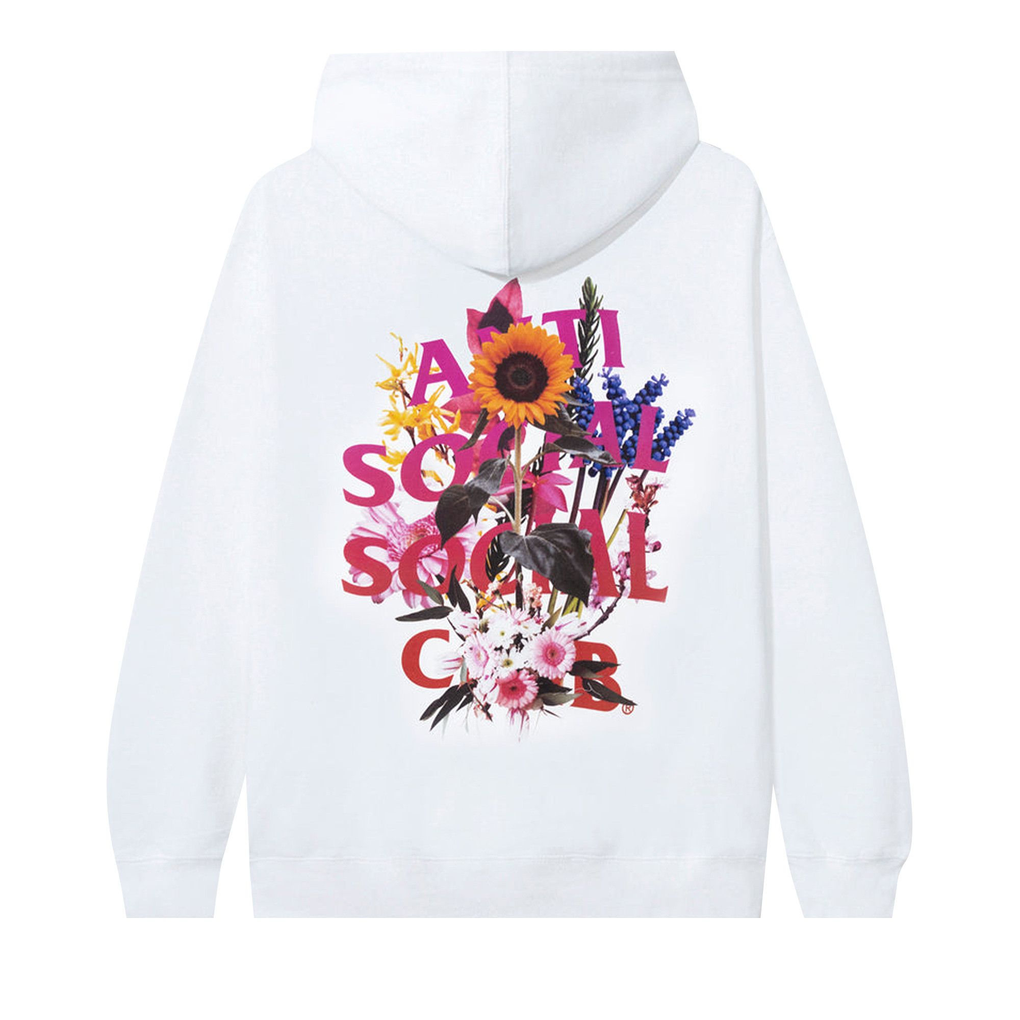 Anti social social club hoodie flower top