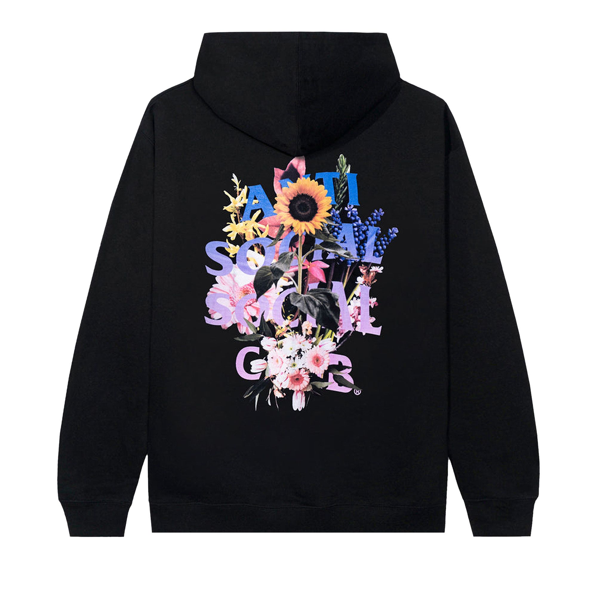 Anti social social club hoodie flower 2025