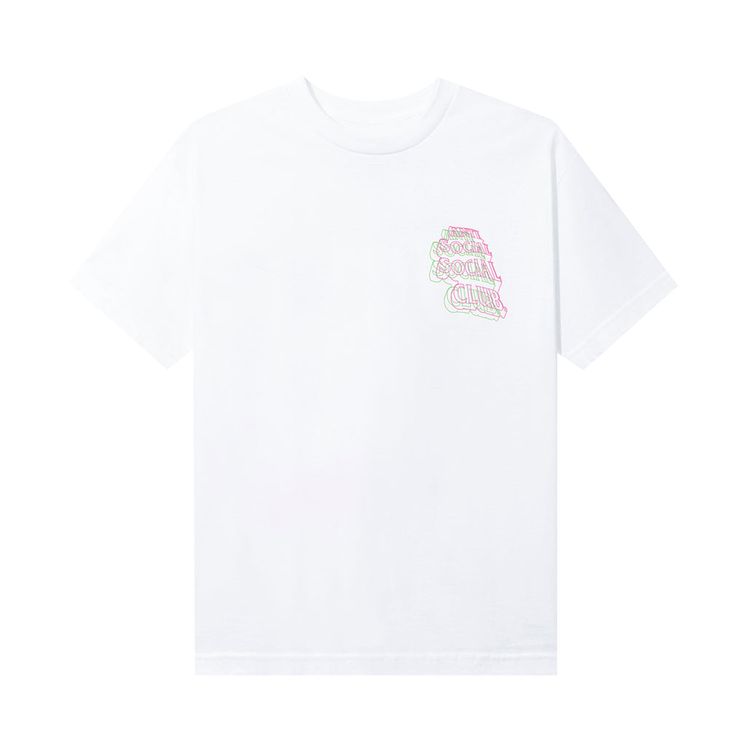 Anti Social Social Club Neon Lights And A Lot Of Rain Tee White