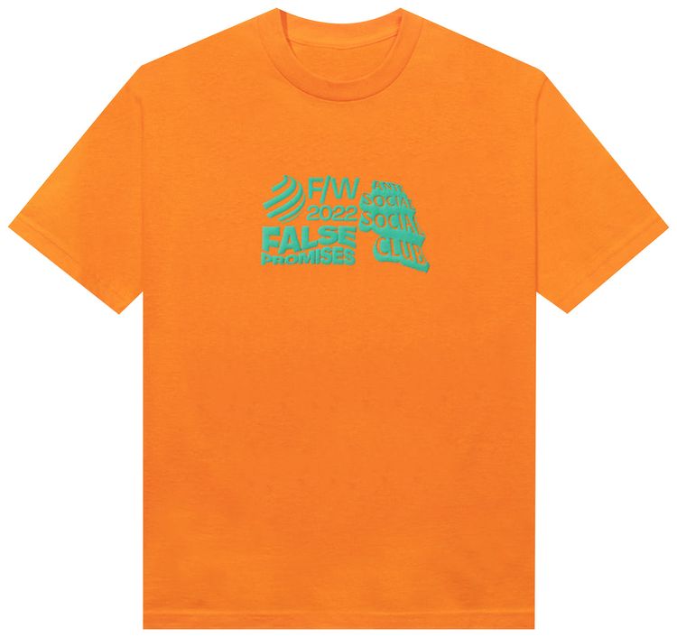 Anti Social Social Club False Promises Tee Orange