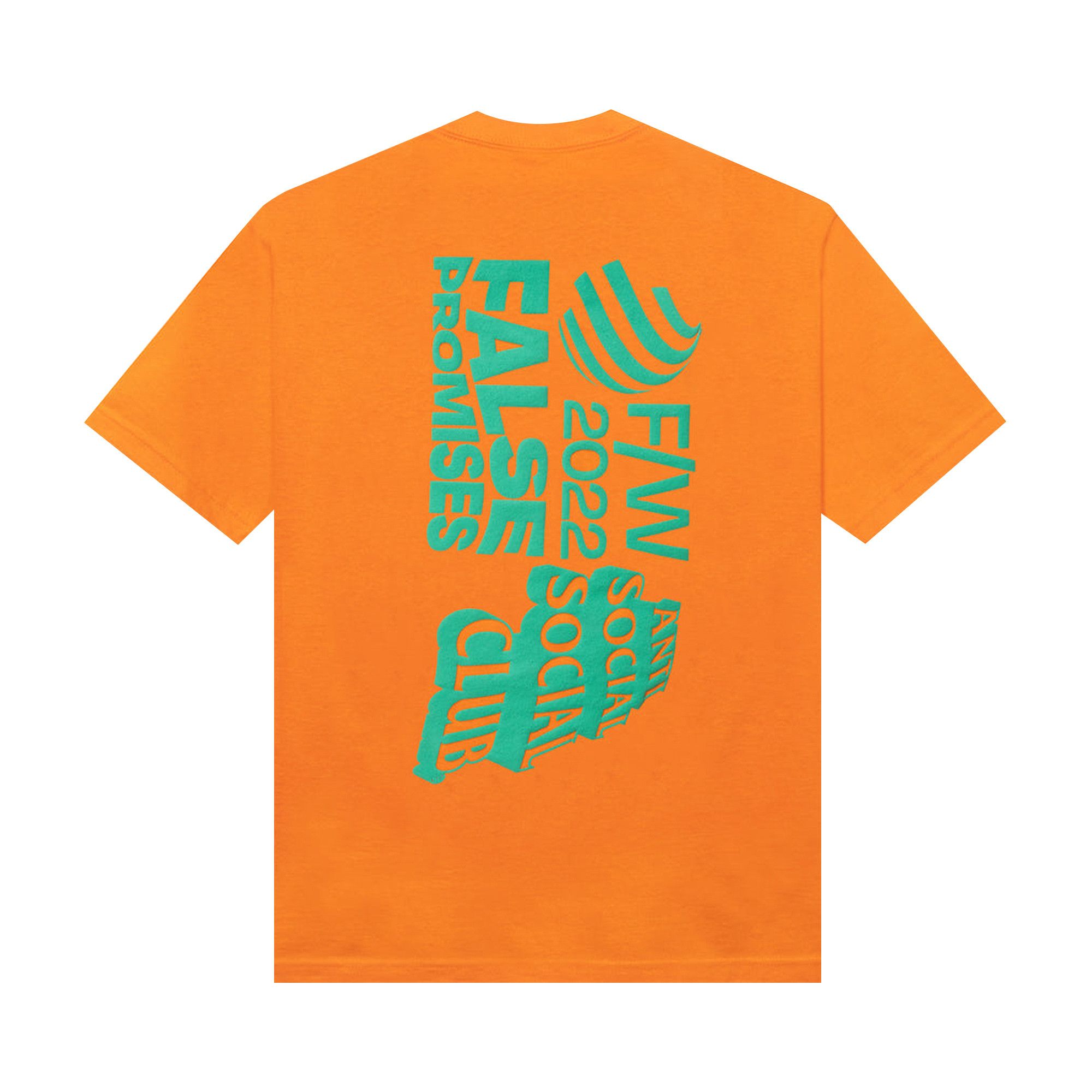 Buy Anti Social Social Club False Promises Tee Orange 0657 1SS220103FPT ORAN GOAT CA