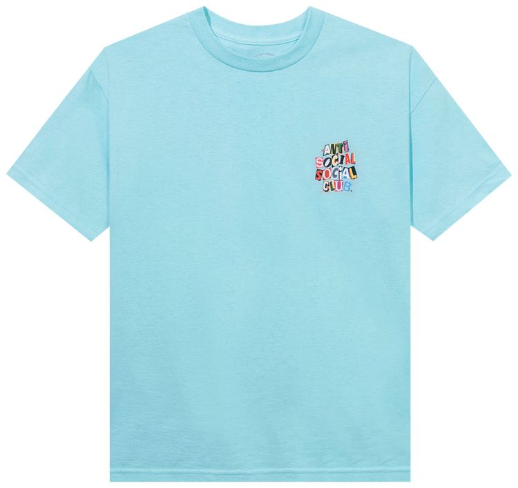 Anti Social Social Club Torn Pages Of Our Story Tee Blue