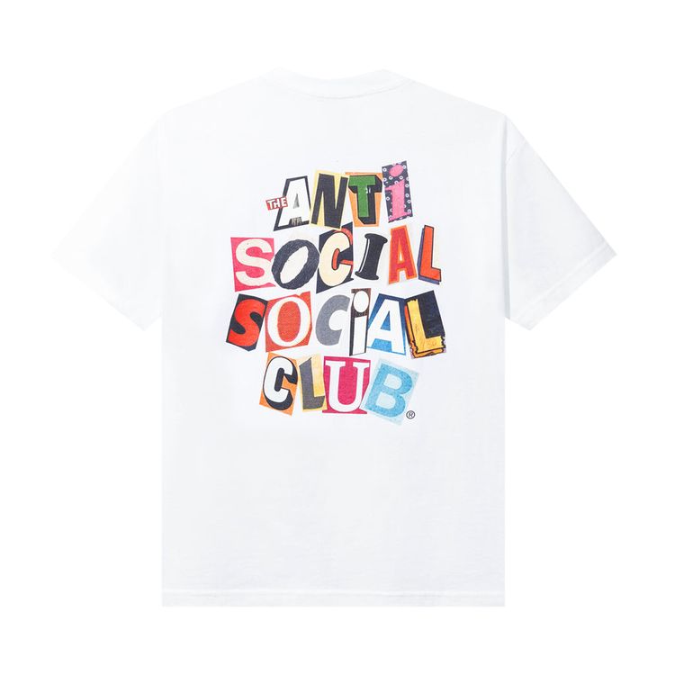Anti Social Social Club Torn Pages Of Our Story Tee White