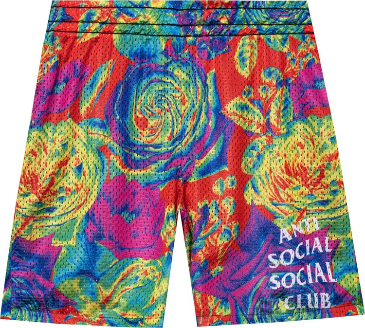 Anti Social Social Club Pedals On The Floor Reversible Mesh Shorts 'Multicolor'