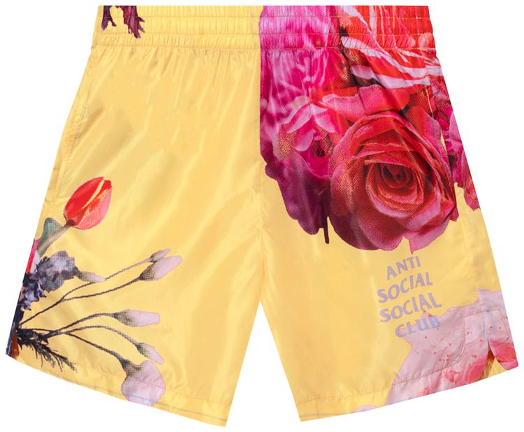 Anti Social Social Club Water Bo Swim Short Yellow