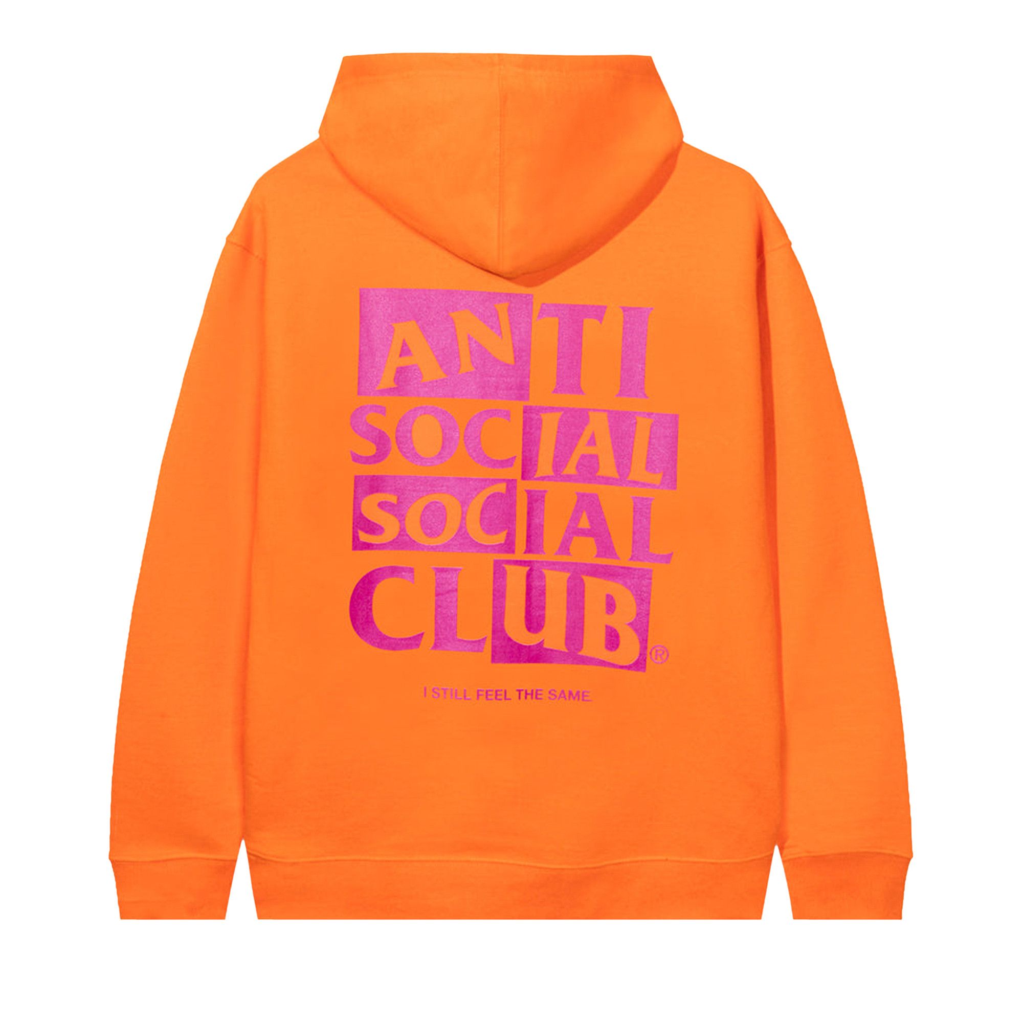 Anti social club hoodie orange cheap