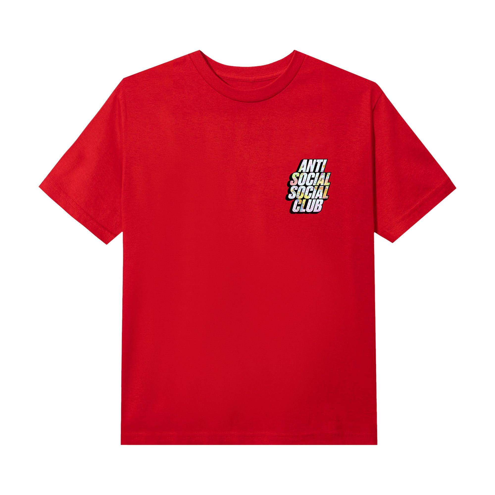 Buy Anti Social Social Club Drop A Pin Tee Red 0657 1SS220103DAPT RED GOAT CA