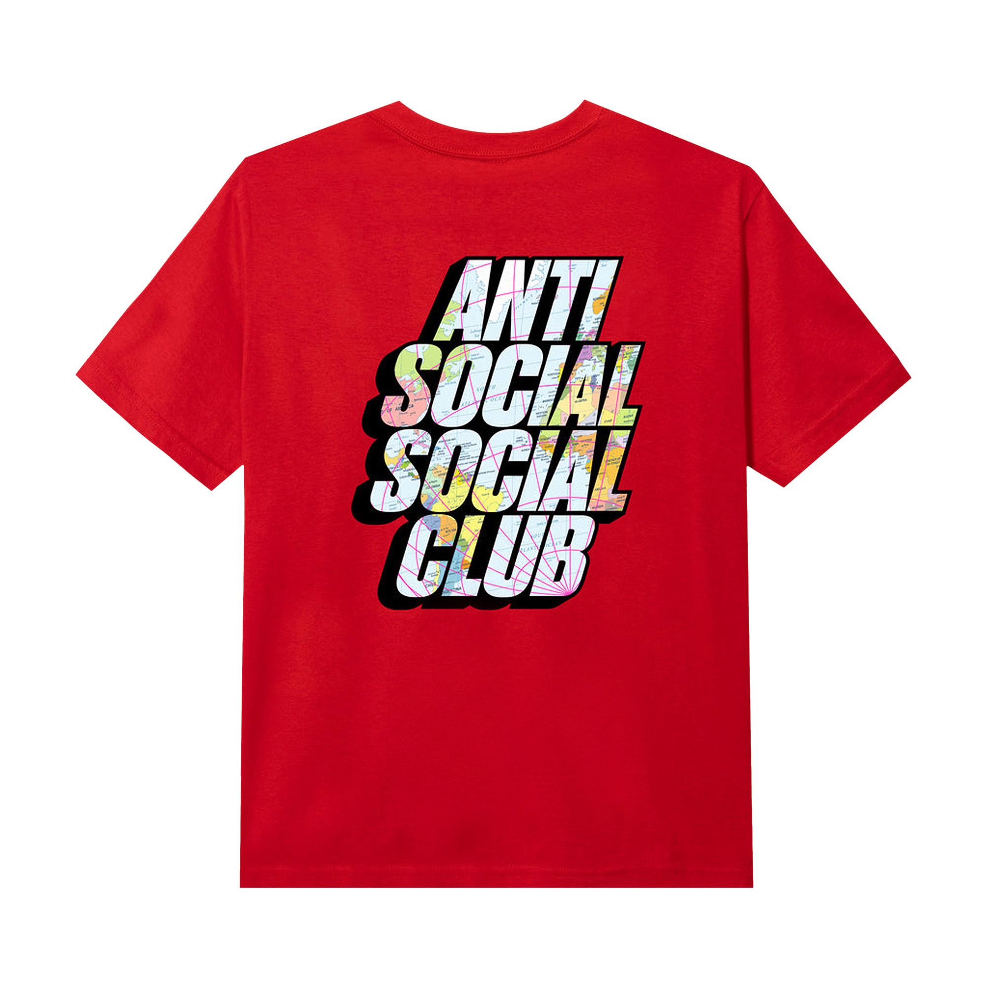 Size xxl Anti Social Social Club Drop A Pin Tee 'Red'