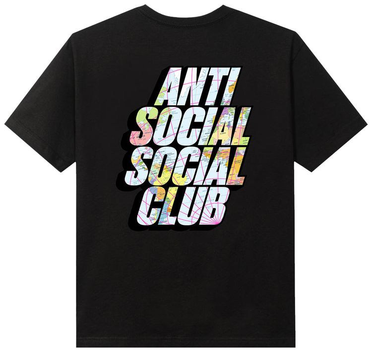 Anti Social Social Club Drop A Pin Tee Black