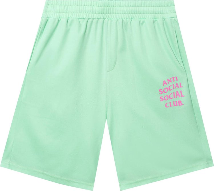 Anti Social Social Club Never Made The Team Mesh Shorts Mint