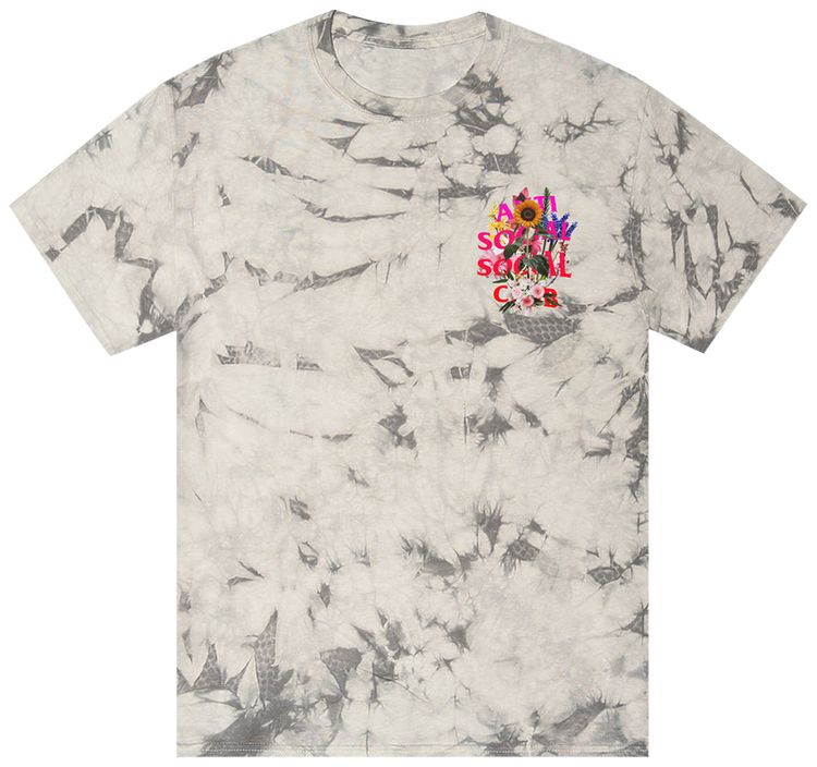 Anti Social Social Club Bouquet For The Old Days Tie Dye Tee Black