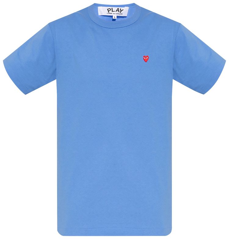 Comme des Garcons PLAY Small Heart T Shirt Blue