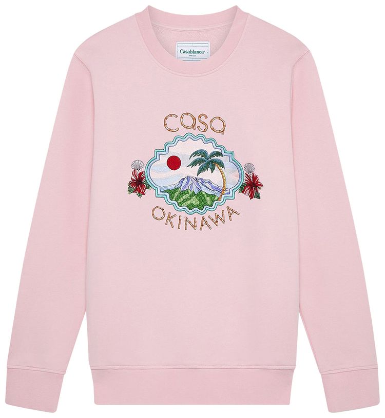 Casablanca Embroidered Sweatshirt Casa Okinawa