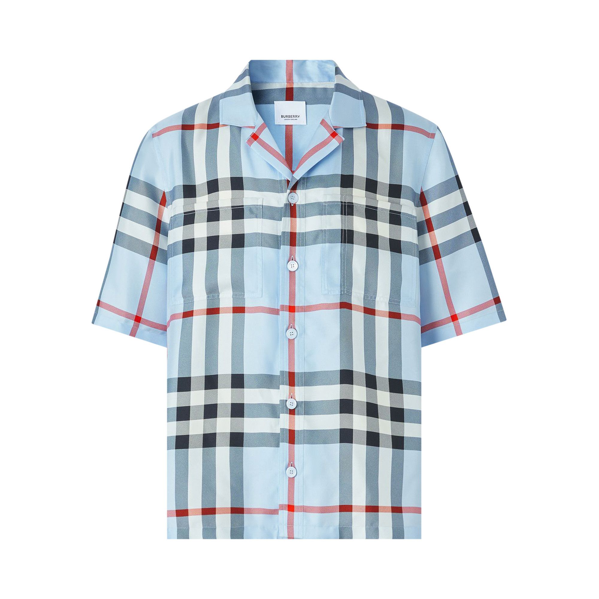 Sky blue deals burberry shirt