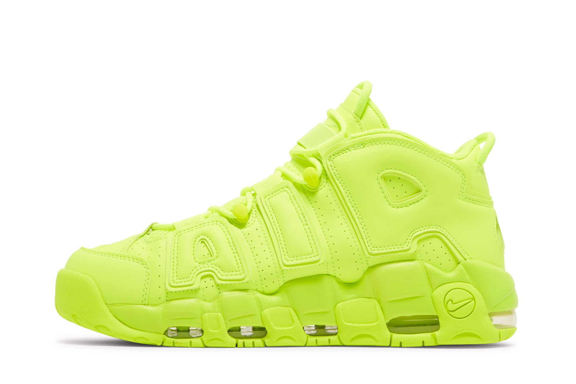 Nike uptempo neon clearance