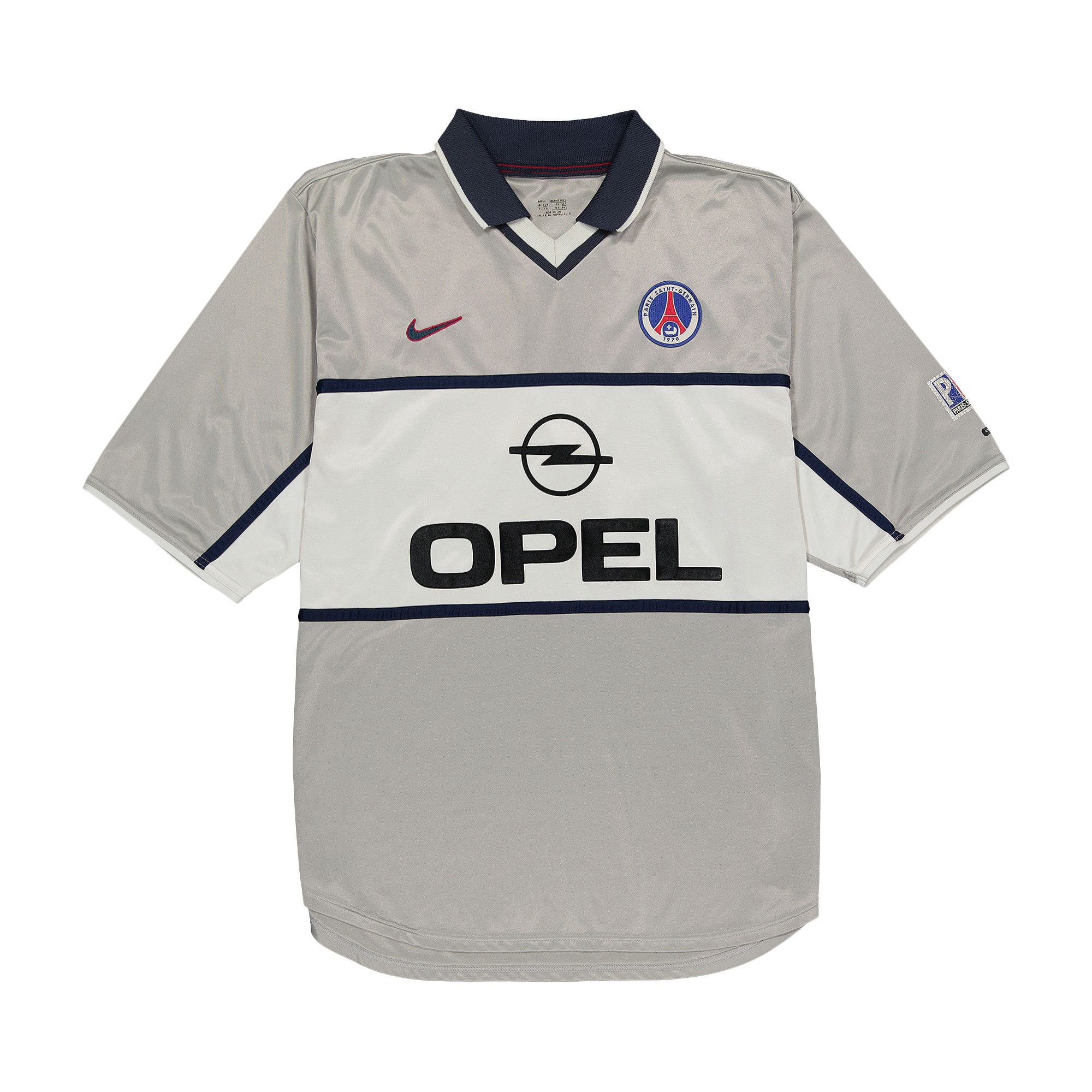 Buy Vintage 2000 Nike Paris Saint Germain Away Jersey Grey