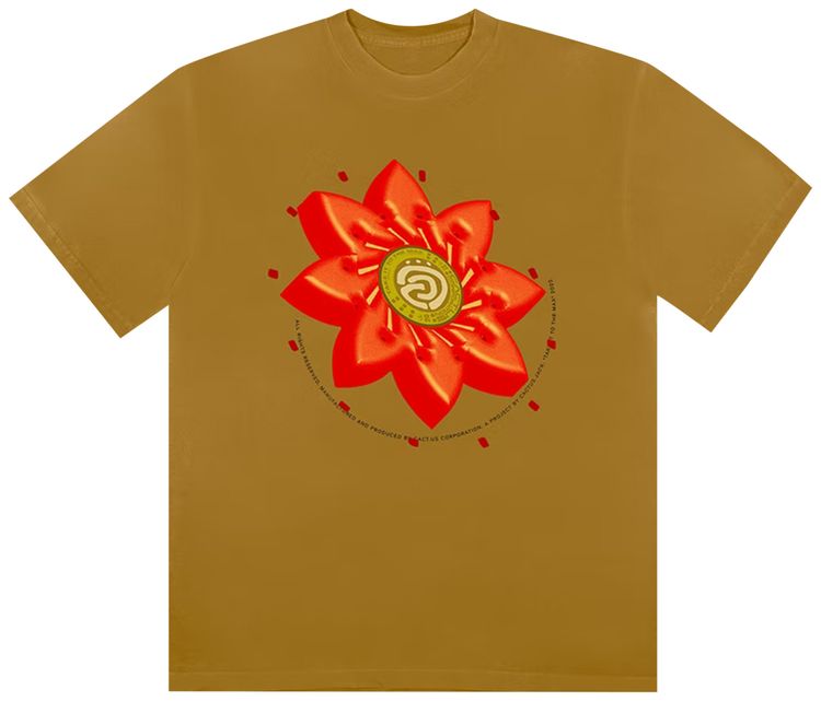 Cactus Jack by Travis Scott Flower T Shirt Tan