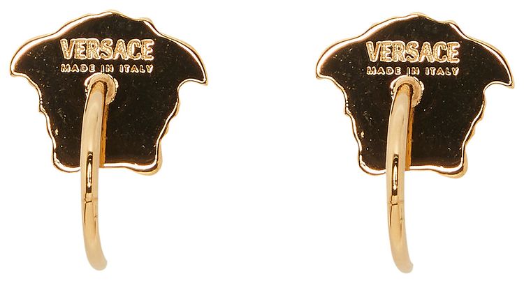 Versace Medusa Head Stud Earrings Versace Gold