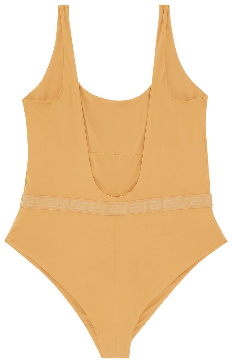 Versace One Piece Bathing Suit Brown