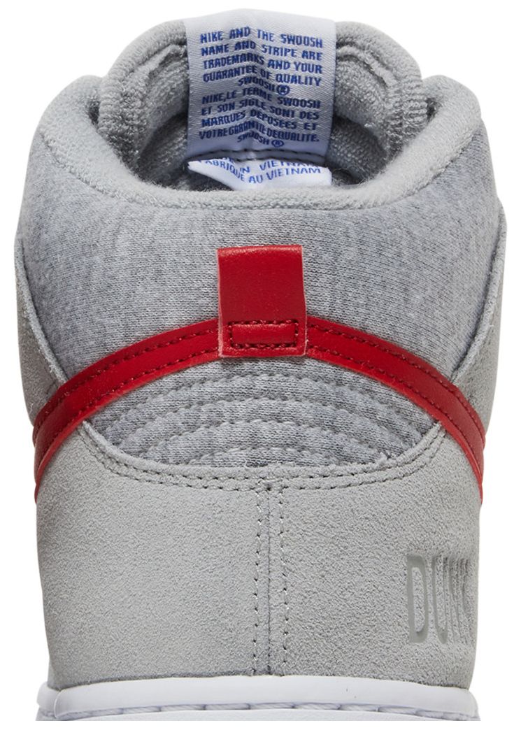Nike Dunk High SE Athletic Club   Light Smoke Grey Gym Red
