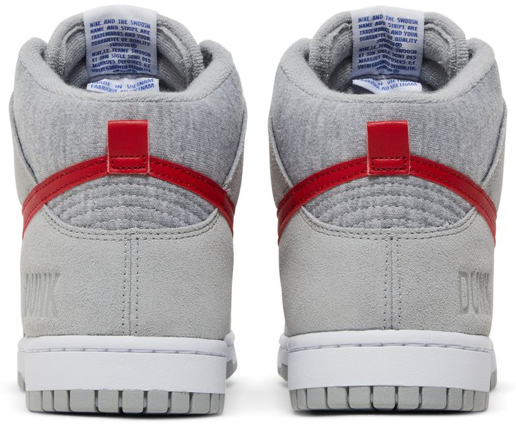 Nike Dunk High SE Athletic Club   Light Smoke Grey Gym Red