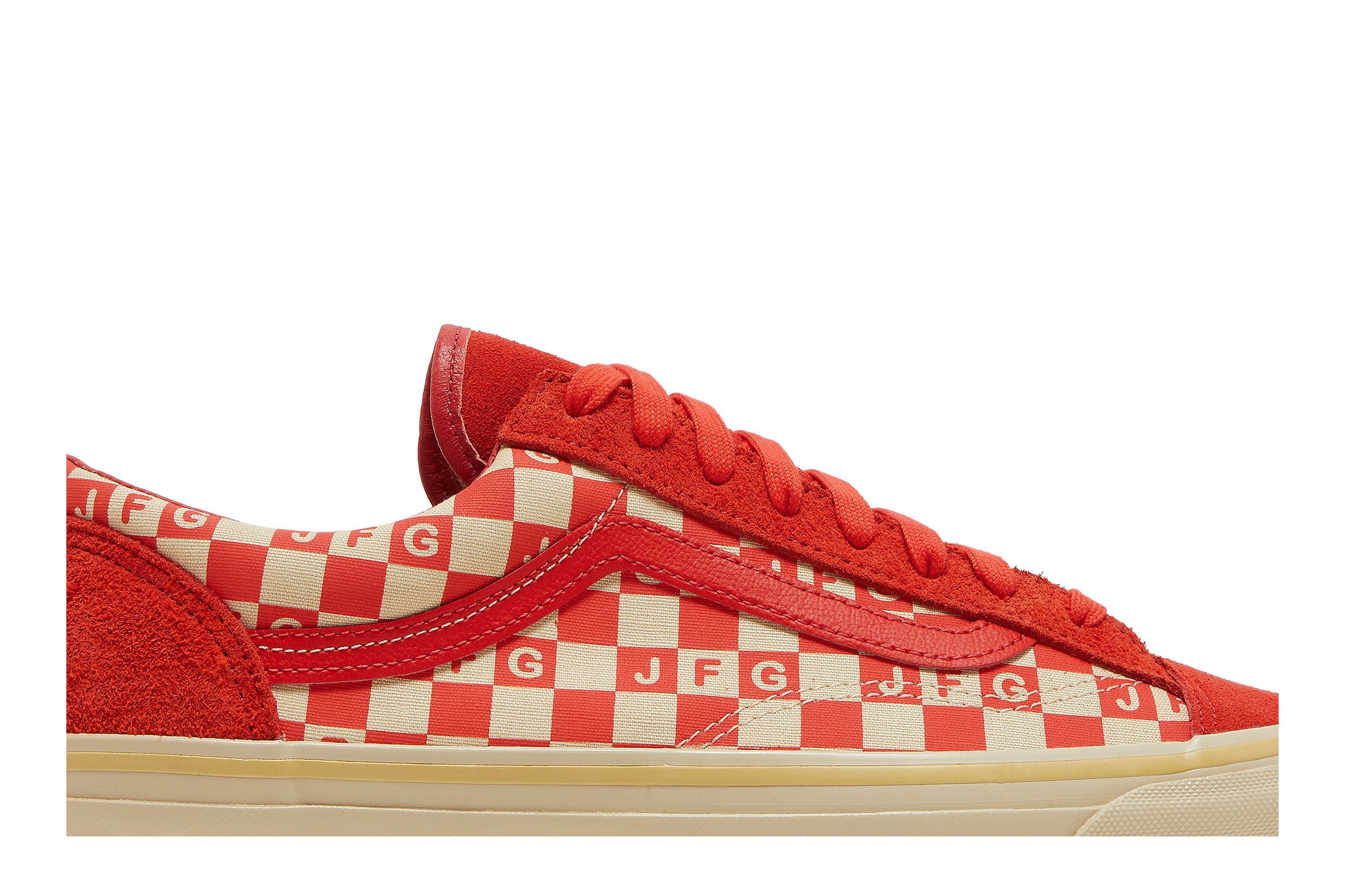 Vans style 36 checkerboard red cheap