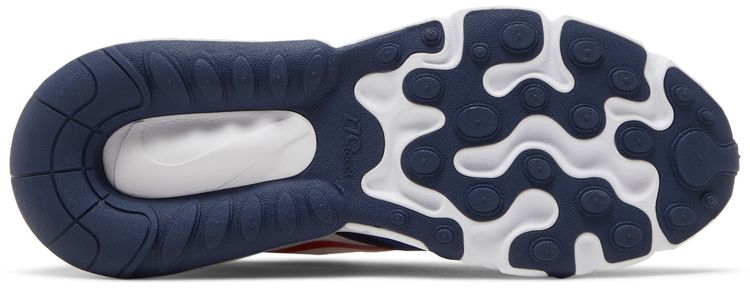 Nike Air Max 270 React GS White Midnight Navy Red