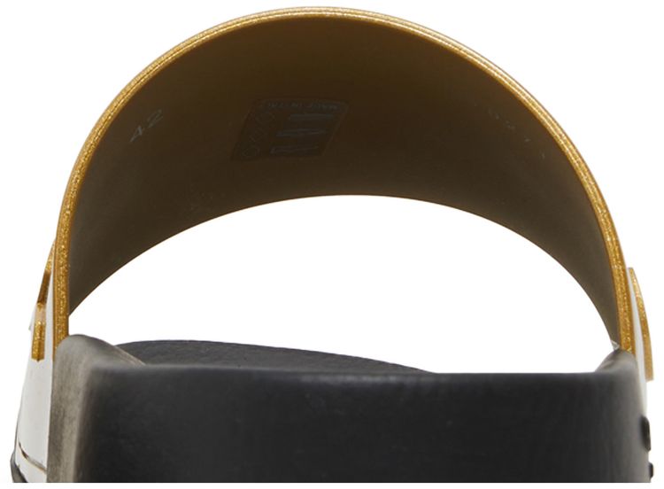 Givenchy Logo Slide Metallic Golden