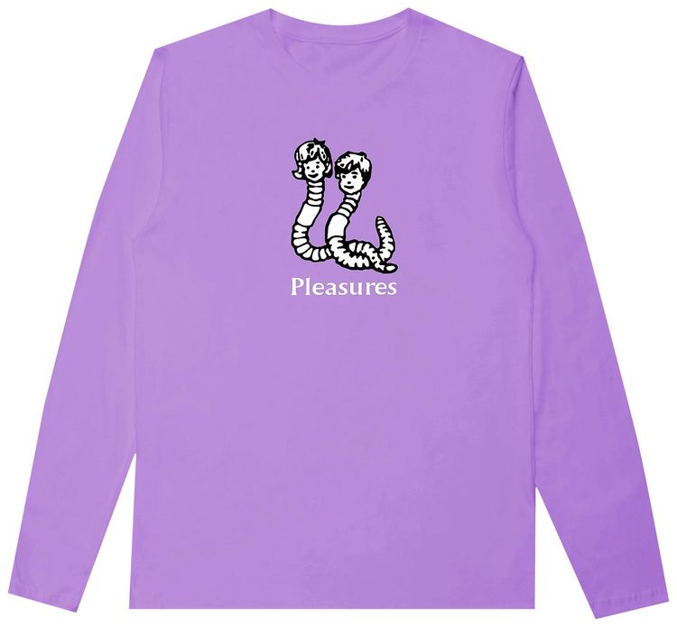 Pleasures Mud Pigment Long Sleeve T Shirt Violet