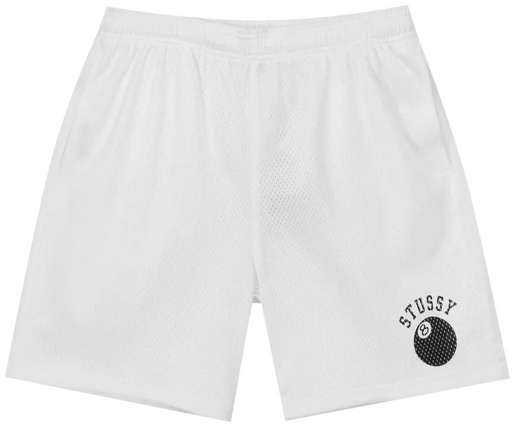 Stussy 8 Ball Mesh Short White