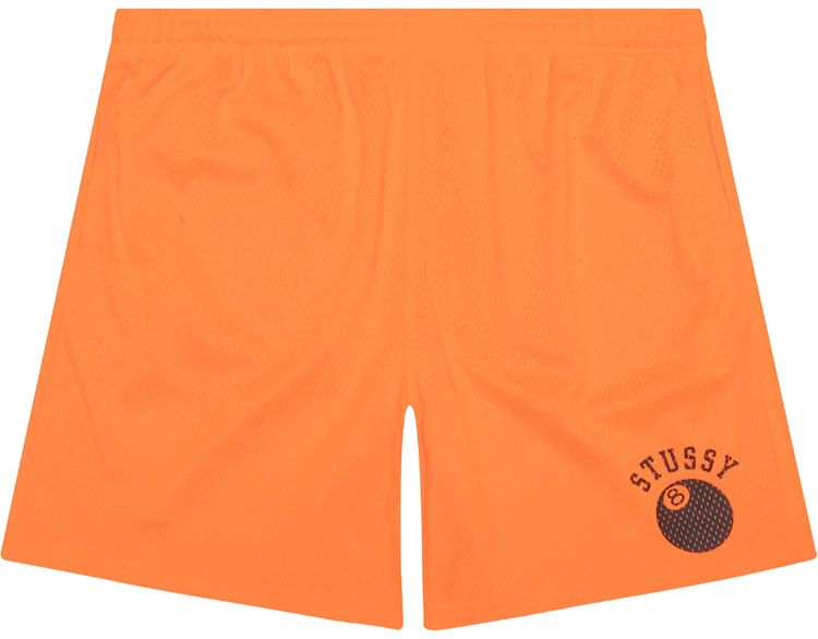 Stussy 8 Ball Mesh Short Orange