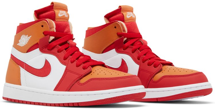 Wmns Air Jordan 1 Zoom Air Comfort Fire Red Hot Curry