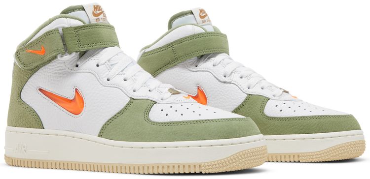 Nike Air Force 1 Mid QS Oil Green Orange