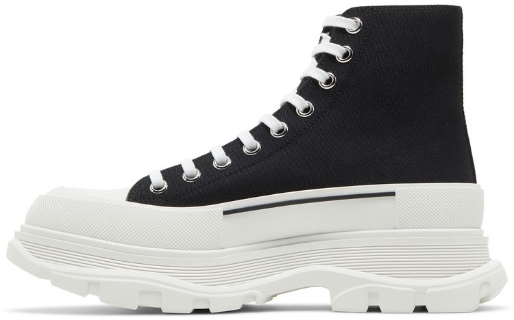 Alexander McQueen Tread Slick Boots Black White