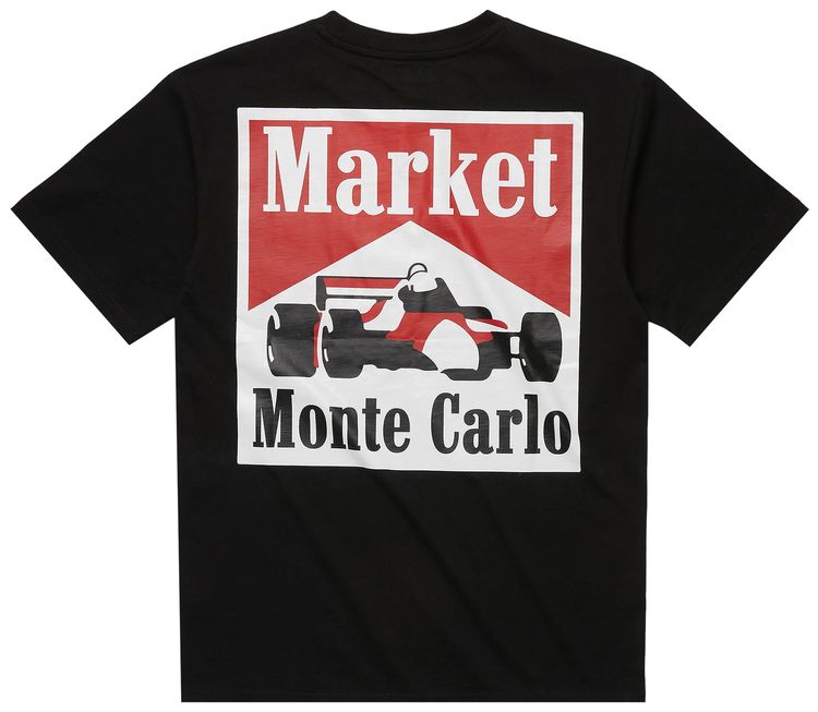 Market Racing Logo T Shirt Black