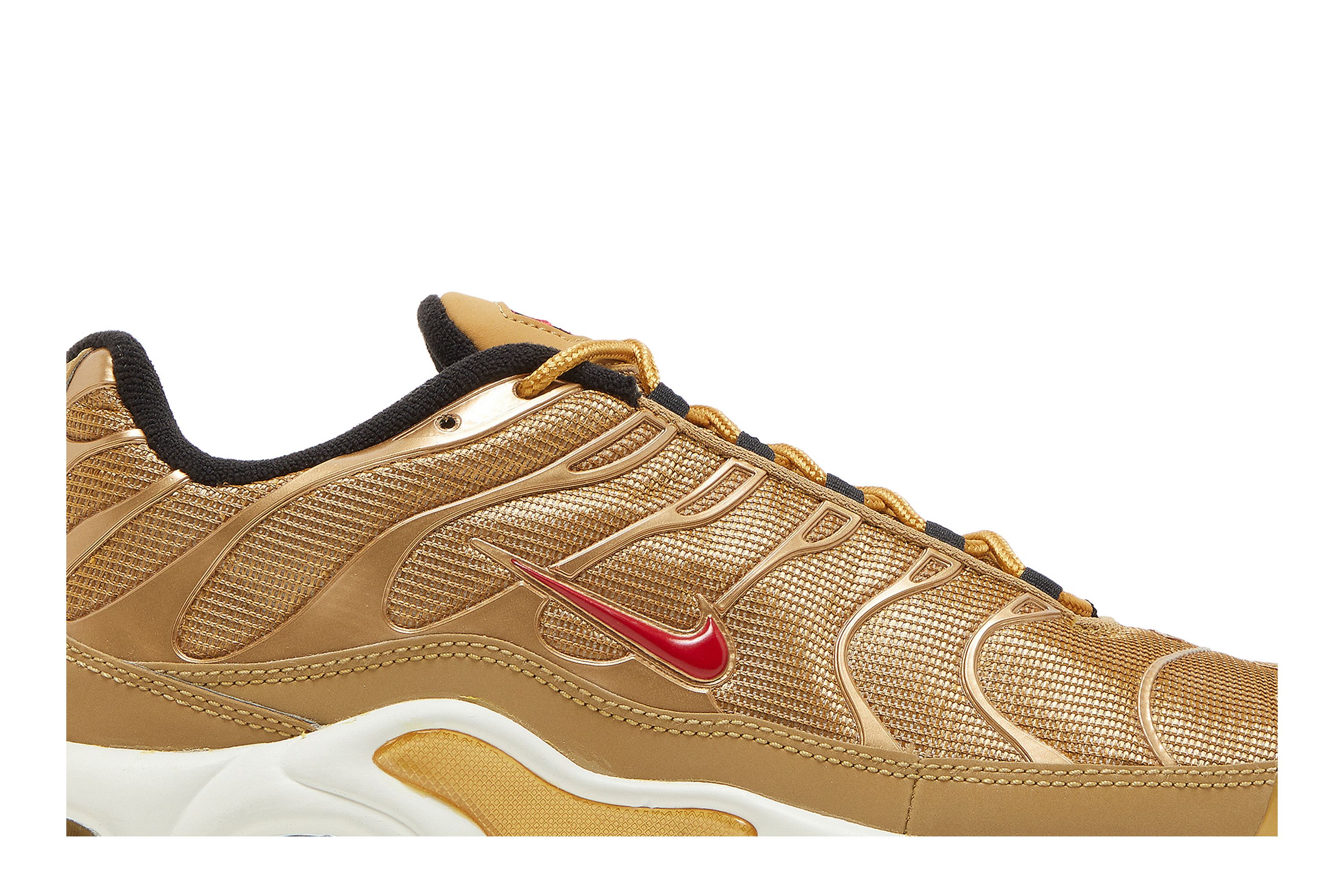 Nike wmns air max plus qs metallic gold/university red cheap