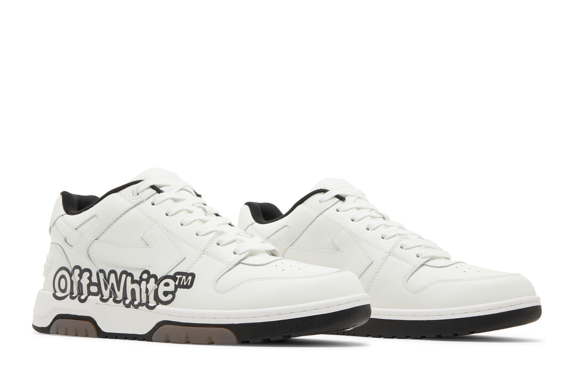 Buy Off-White Out of Office Low 'Logo Print - White Black